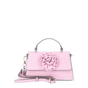 Pastel Pink Rosette Handbag Top Handle Purse Women's Floral Spring Fashion Bag
